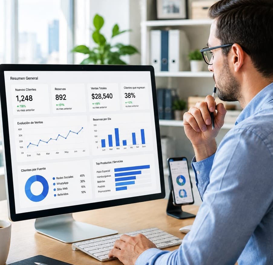 Inteligencia empresarial y reportes de ShortBizAI